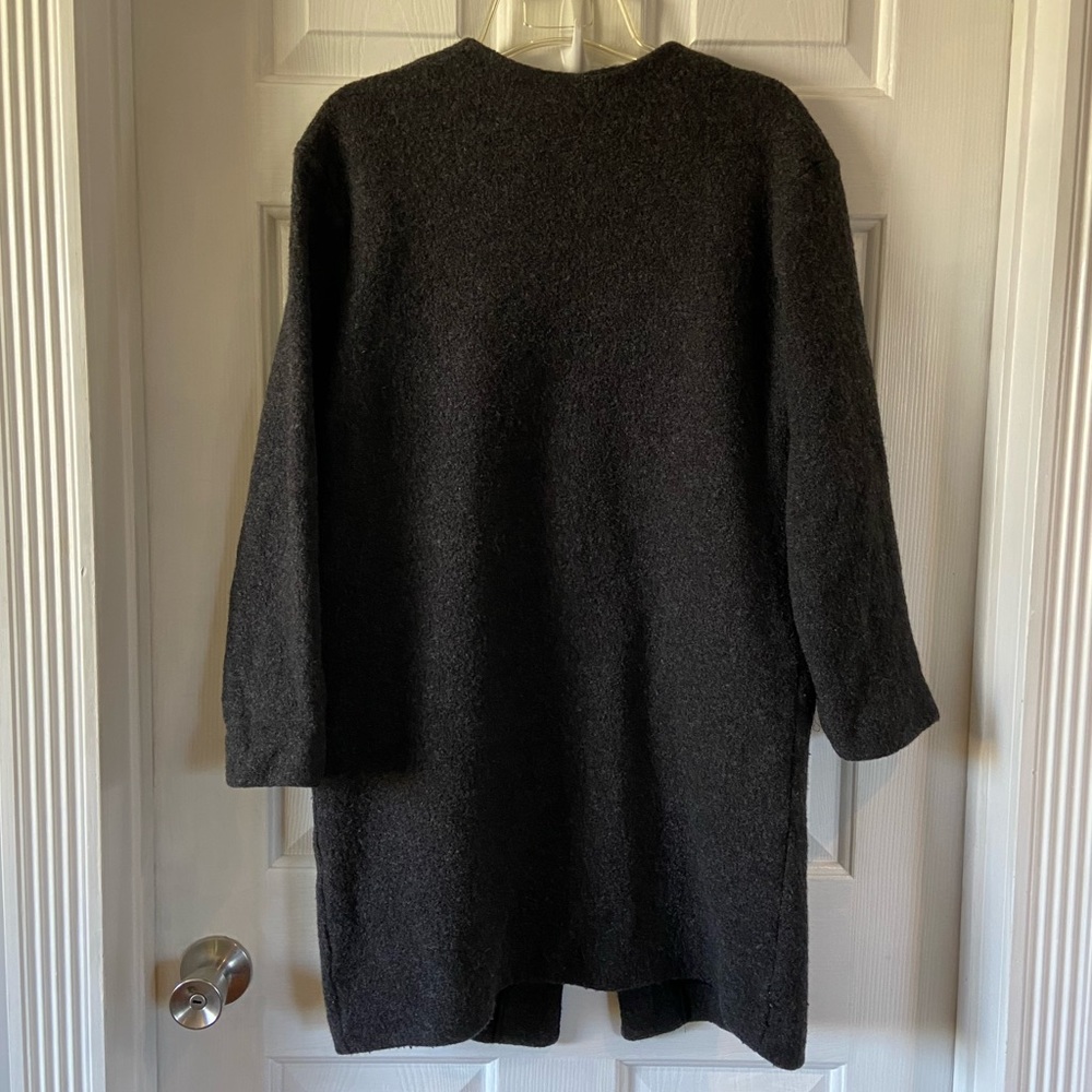 Wilfred Merino Wool Jacket Zip Up Black Knit Size Medium - Picture 4 of 8